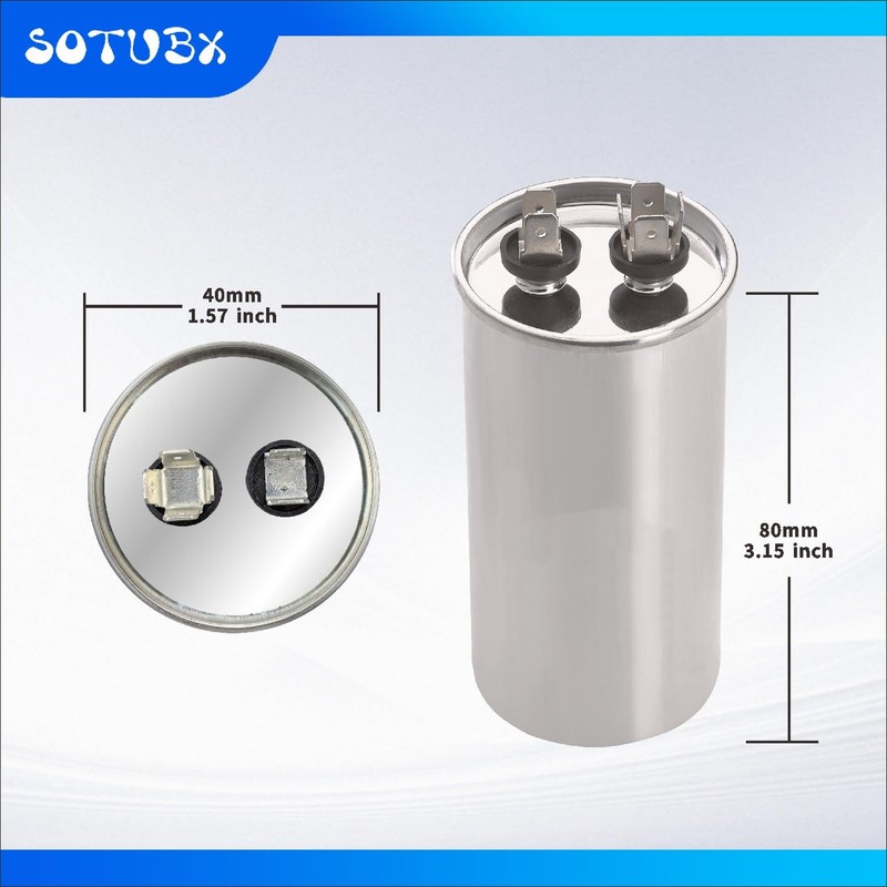 Sotubx 15uF 370/440VAC 50/60Hz CBB65 CBB65A Round Run Start Capacitor