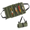 Tool Roll Bag with 5 Zip Pockets, Small Tool Bag,