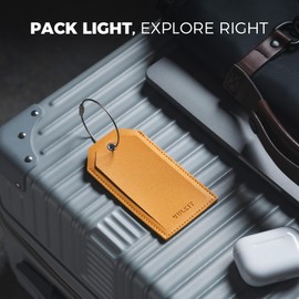 VULKIT Luggage Tags 2 Pack Baggage Tags for Suitcase, Backpacks & Briefcase, Travel Essentials & Cruise Accessories