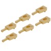 6Pcs Guitar Bridge Saddle Brass String Saddles Replacement Electric Guitar