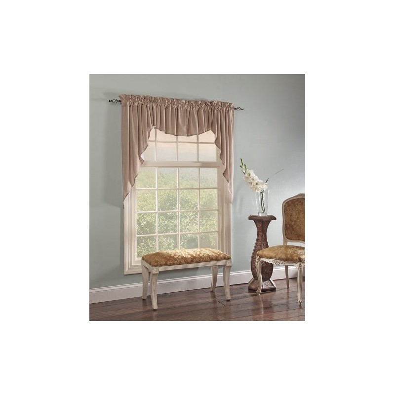 Stylemaster Renaissance Home Fashion Emery 3-Piece Lined Swag Set, 116-Inch