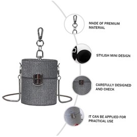 SHOWERORO Elegant Mini Sequin Crossbody Bag for Travel Women Shoulder Bag Chain Lipstick Purse