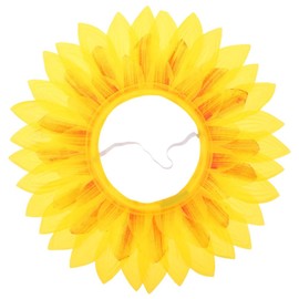Abaodam Sunflower Headgear Costume Flower Headgear Dance Funny Hat Hood Cosplay Favor for Dance Party Game Kids Teen Adult