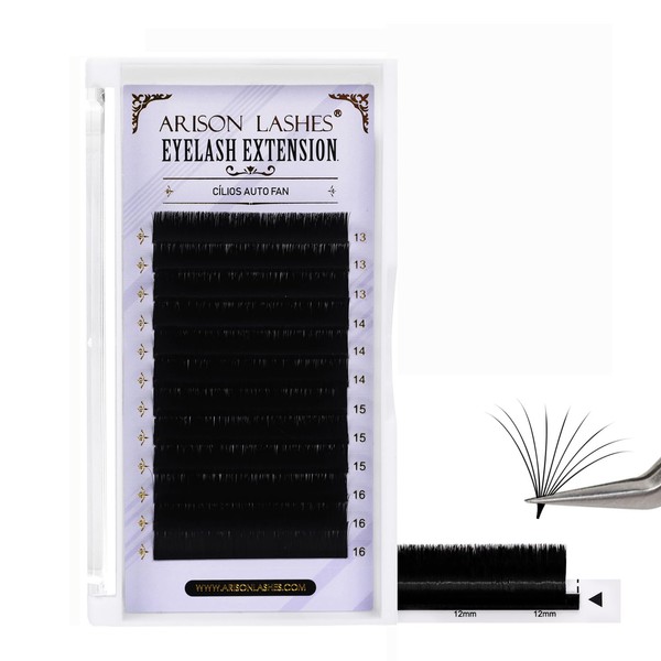 Easy Fan Lashes 0.03丨0.05丨0.07丨0.10 Thicknesses B丨J丨C丨CC丨D丨DD丨M丨L Curl Eyelash Extension Volume