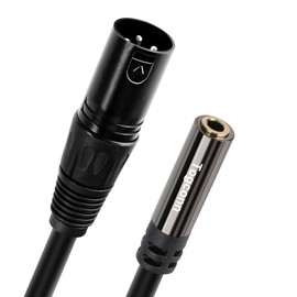 Togconn 3.5mm to XLR Audio Cable Adapter 1Feet, XLR Male to 3.5mm (1/8 Inch) TRS Stereo Female Microphone Audio Extension Connector Converter for Camcorders, Recorders, Mixers