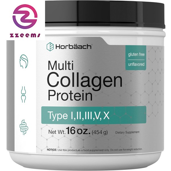 Multi Collagen Protein Powder 16 Oz | Type I, II,
