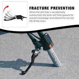 BAOUFF Clutch Brake Levers for Hawk 250,CNC Motorcycle Billet Pivot Handle Lever for Hawk 250cc - Black