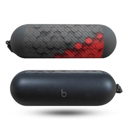 Carbon Fiber Speaker Skin Compatible with Beats Pill (2024) - Two-Tone Hex - Premium 3M Vinyl Protective Wrap Decal Cover - Easy to Apply | Crafted in The USA by MightySkins