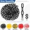 Glarks 21pcs 5Mx 6mm Plastic Chain Barrier with S Hooks,