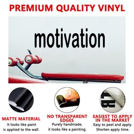 Wall Stickers, Wall Art Stickers, (Easy to Install), Wall Decor Decals Inspirational Quotes Motivational Positive Sports for Bedroom Gym, Home Vinyl Art Family Decor Words Sign, Motivation 25"X7"