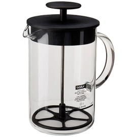 Bodum, Latteo Manual Milk Frother, 8 Ounce, Black