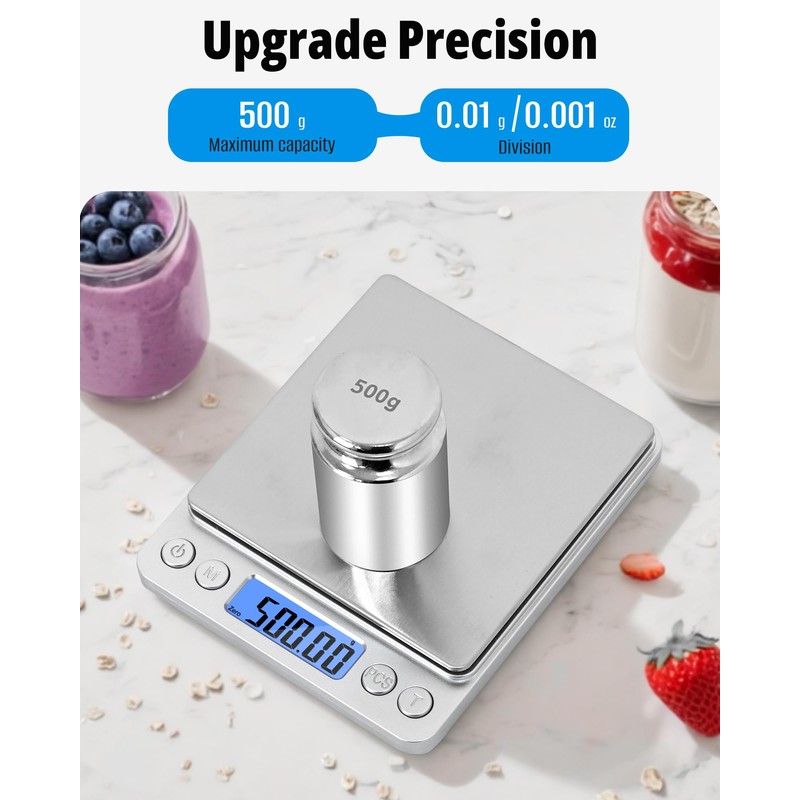 NEXT-SHINE Gram Scale, Digital Pocket Scale Portable Mini Size 500g