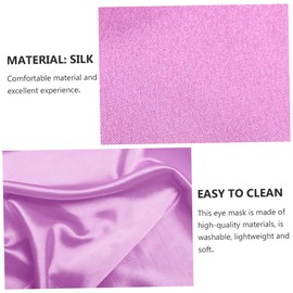LALAFINA 2pcs Sleep Eye Mask Double-sided Silk Blindfold for Comfortable Sleeping for Travel and