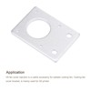 MECCANIXITY Stepper Motor Mounting Bracket Mount Plate 42mm Silver Tone