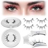 Fowendia Magnetic Eyelashes Natural Look, Soft Magnetic Lashes with Applicator,3D
