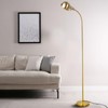 LALISU Dimmable Floor Lamp with Flexible Gooseneck and Rotatable Shade,