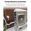 3 Layers HVAC Copper Pipe Insulation Cover, 78.7x11.8 inch 600D