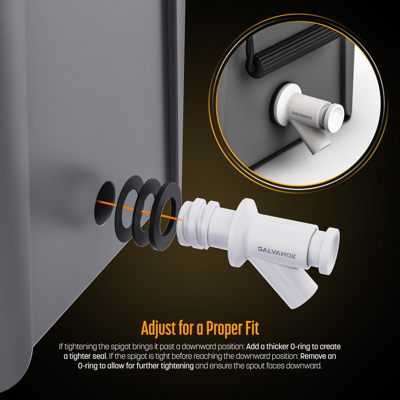 Galvanox Spigot Drain Plug Designed for Yeti Tundra Coolers and