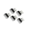 Motoforti 5pcs Ice Blue USB LED Night Light Car Interior
