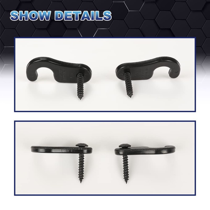PIT66 Sun Visor Clips, Compatible with 2008-2022 Jeep Wrangler JK