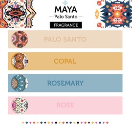 SOUL STICKS Maya Palo Santo Variety 4 Pack Incense Sticks Cleansing Smudge | 6 Sticks Per Pack | Made in Peru (Poder)