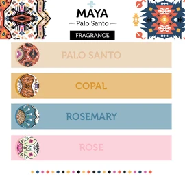 SOUL STICKS Maya Palo Santo Variety 4 Pack Incense Sticks Cleansing Smudge | 6 Sticks Per Pack | Made in Peru (Poder)