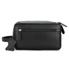Mens Travel Toiletry Wash Bag Leather Washbag Toiletries Shaving Bag