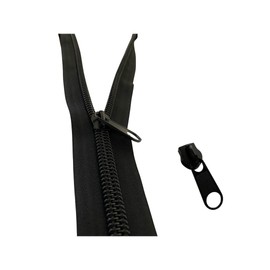 24tarpp Cierre de Nylon para Uso Rudo 10mm | Cremallera Tipo Zipper para Exterior | 10 Metros con 20 Carros | Gran Resistencia, Ideal para Aplicaciones Exteriores | Cierres Resistentes | 10mm - 10mts