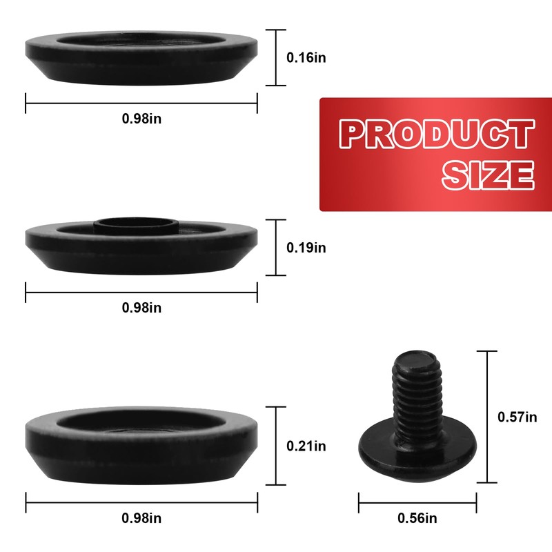 Hugexpen 14-46-2075 Flange & Blade Bolt Kit Fits for Milwauke-e