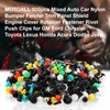MOTOALL 500pcs Universal Mixed Auto Car Nylon Bumper Fender Trim