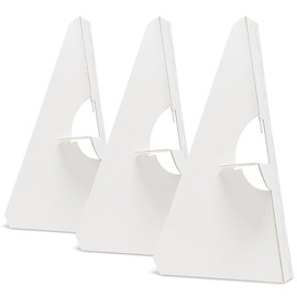 Lineco, 50 Pack Cardboard Easel Backs 9 Inch, Self Stick Single Wing Easel Stand, Display Signs, Cards, Photographs, Brochures, Posters, Craft Projects, White