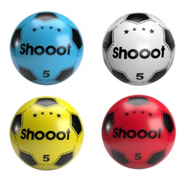 (Pack of 5) PVC Sports Shoot Beach ball 8.5" (Deflated) Party Bag Filler and Kids Toy. Suitable for Indoor, Outdoor, School, Birthday, Charity Stalls - Assorted Colours