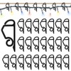 Pilikoll 200 Pcs Black Gutter Clips for Christmas Lights Christmas