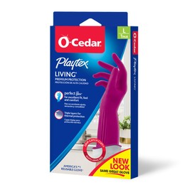 Playtex Living Reuseable Rubber Cleaning Gloves,Large (Pack - 7)