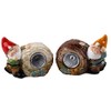 BWG Gnome LED Solar Garden Light Up Ornaments - Red