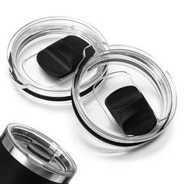 20 oz Tumbler Lid for YETI, 2 Pack Magnetic Slider Replacement Lids for YETI 20 oz Tumbler, 10/24 oz Mug, 10oz Lowball, Spill Proof Cup Lids Compatible for Ozark Trail, Old Style Rtic, BPA Free