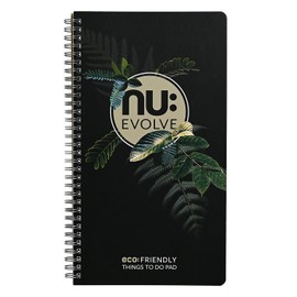 NU: Notebooks - Evolve Range - Things to Do Pad - Recycled Notebook - Wirebound Notebook - Stationery Notebooks - Professional Notepad - 120 Pages
