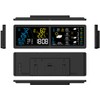 infactory Farbwetterstationen: WLAN-Funk-Wetterstation mit Widescreen-VA-Display, Außensensor und App (WLAN-Farbwetterstationen, Gartenthermometer)