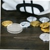 SEWACC 50Pcs Coin Storage Box Transparent Protectors for Collectibles and