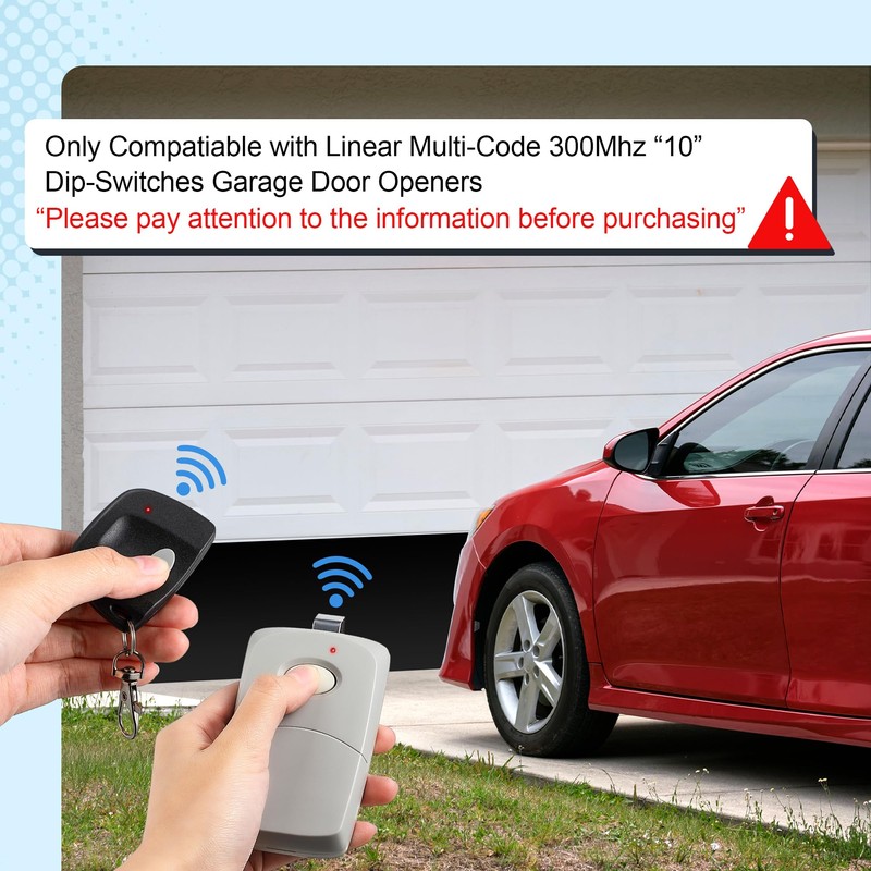 ElectricWise 4 Pack Garage Door Opener Remotes Compatible with Linear