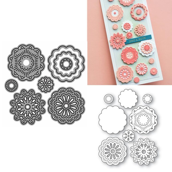 XMZZMX Various Flowers Metal Cutting Dies for Card Making, Paper