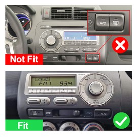 2+32G Android 12 Double Din Car Stereo for Honda Fit 2004 2005 2006 2007 with 9 Inch Touchscreen Radio Built-in Wireless Carplay/Android Auto/GPS/Bluetooth/FM/AUX/Steering Wheel Controls/Backup Camera