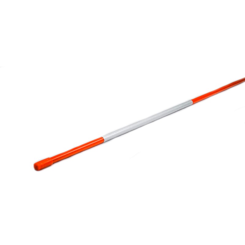 4ft Orange Driveway Markers - Reflective Tape, Pointed Tip, Armor