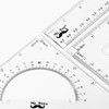 Mr. Pen Triangle Ruler, Protractor, Math Set - 3 Pack,