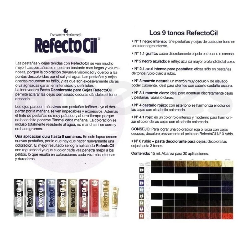 Refectocil Tinte Pestañas Cejas Y Barba Castañoclaro 15 Ml