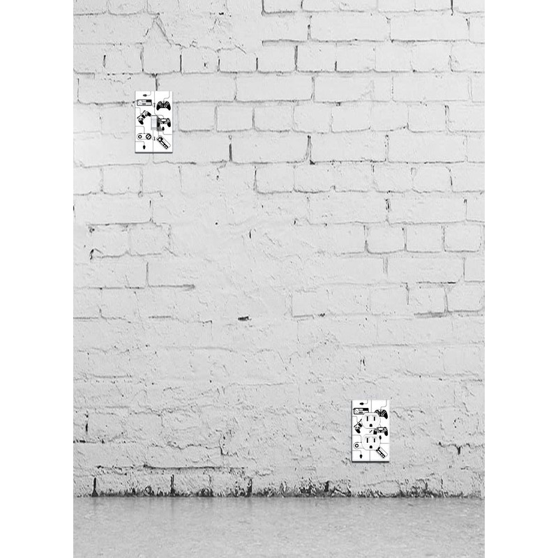 WIRESTER Duplex Outlet Cover Wall Plate/Switch Plate - Black Game