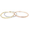 by you Inspirational Fearless Message Engraved Thin Cuff Bangle Hook