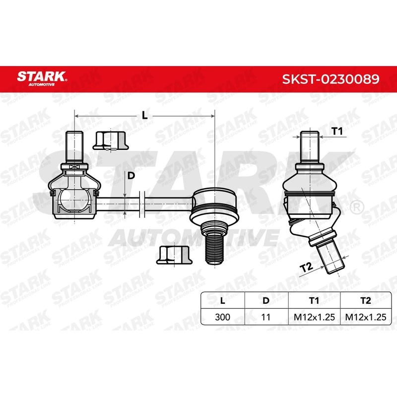 STARK SKST-0230089 Rod / Strut Stabiliser Bar Bar Right Front