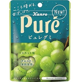 Kanro Pure Gummy Muscat 2.0 oz (56 g) x 12 (6 x 2) Bag