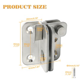 Alise Flip Latch Gate Latches Slide Bolt Latch Safety Door Lock Catch for Barn Cabinet Pet Cage Garden Bathroom Garage Window Sliding Door,MS4001-LS Stainless Steel Brushed Finish
